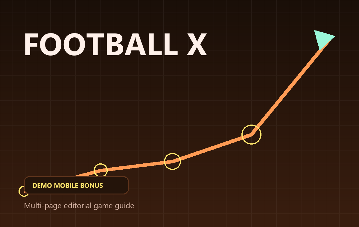 Football X game cover for demo mode, mobile play and bonus access